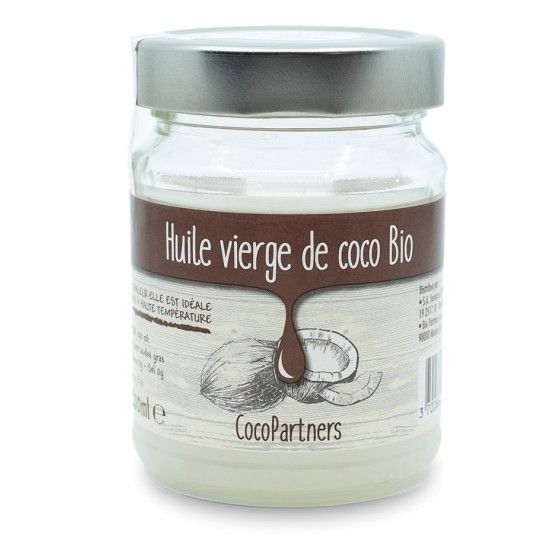 Organic virgin coconut oil (200ml) for natural cooking and cosmetics