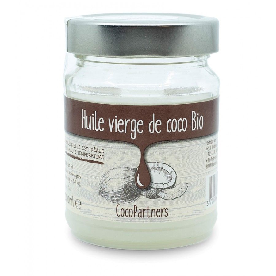 Huile cuisson de coco vierge bio d'Inde issue du Commerce Equitable