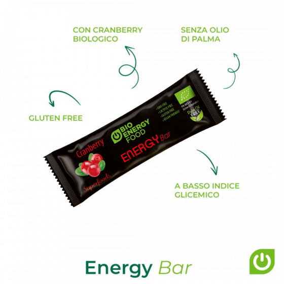 Organic energy cranberries bar (35g)