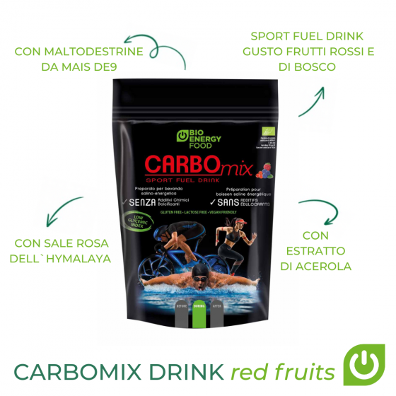 copy of Organic isotonic drink Carbomix red fruits (390g)