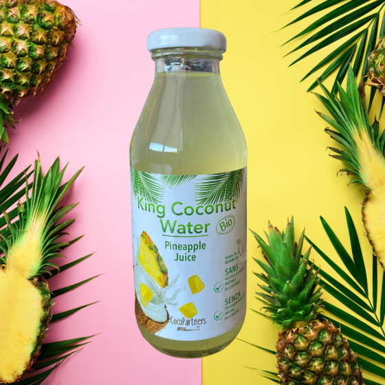 Organic coconut king water and pineapple juice (350ml)