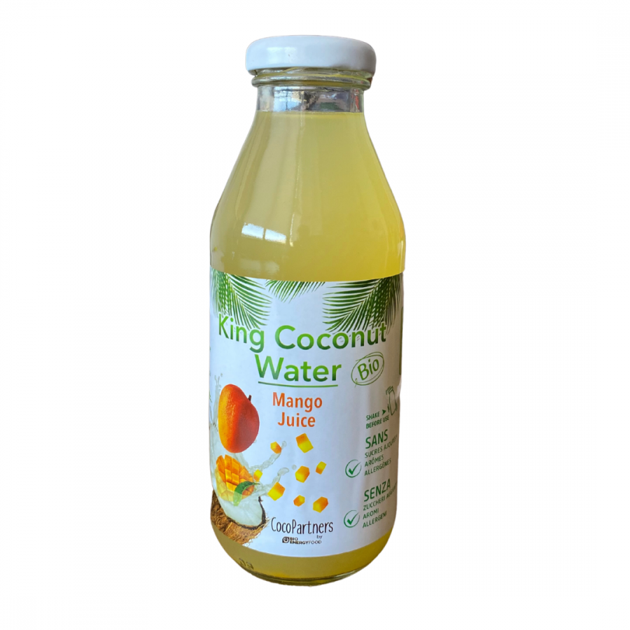 Eau de coco king bio (350 ml), boisson tonifiante sans sucres ajoutés